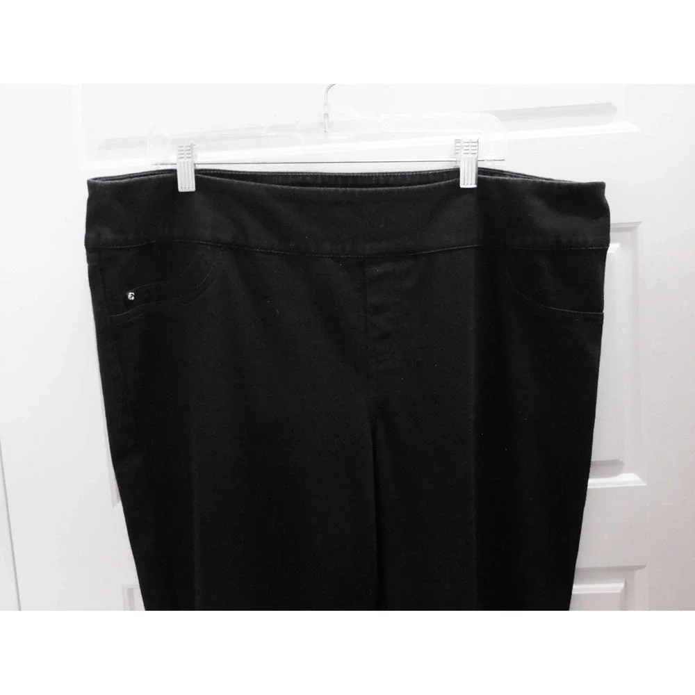Joseph Ribkoff Women's Pull On Black Twill Pants Trousers‎ Size  20